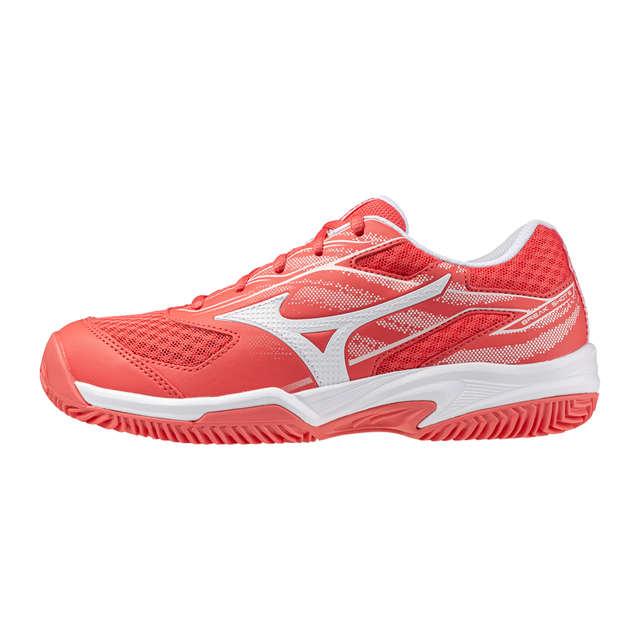 Mizuno WAVE ENFORCE COURT CC White/Blue Granite/Calypso Coral